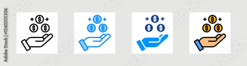 Income Icon Collection Set Multiple Style