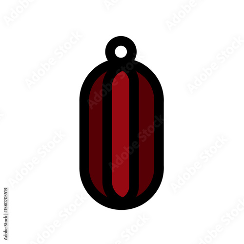 punching bag flat icon
