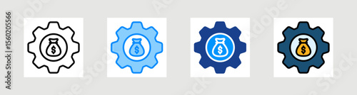 Money Management Icon Collection Set Multiple Style