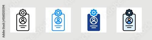 Business Profil Icon Collection Set Multiple Style