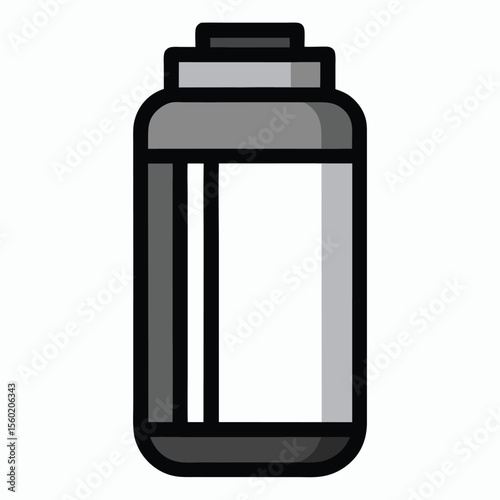 Tumbler bottle line art style tumbler bottle tumbler bottle illustration Vector Line bottle illustration Modern bottle Bottle concept tumbler bottle line art for training  Premium Vector

