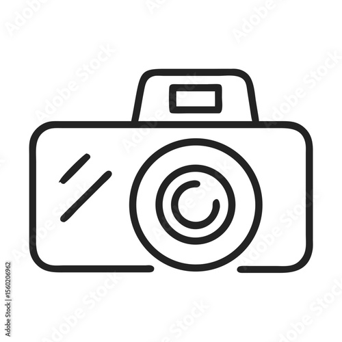 Illustration of a camera, showcasing a sleek and modern design.