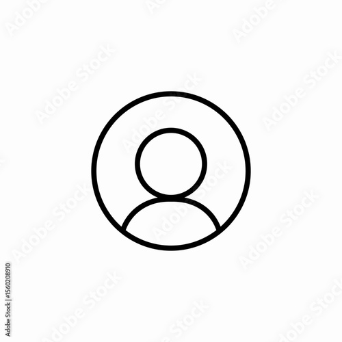 user profile icon sign vector