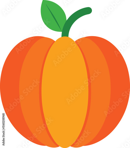 pumpkin on white background