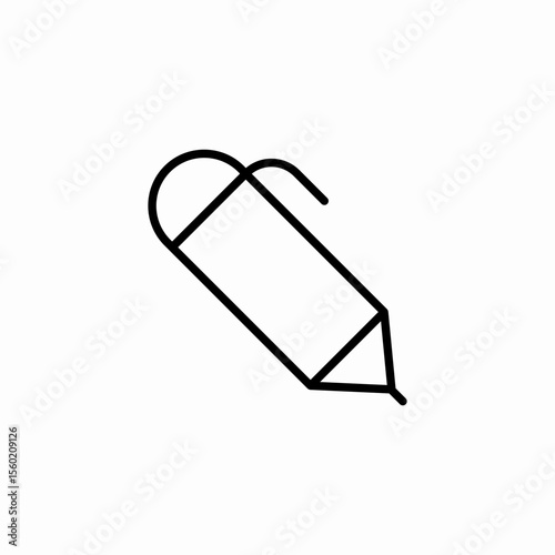 writing tool pencil icon sign vector