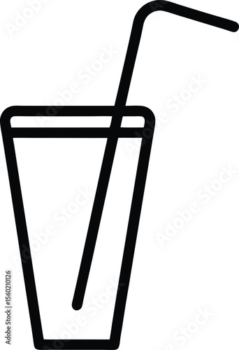 Drink icon set beverage vector symbol cold juice glass with vector