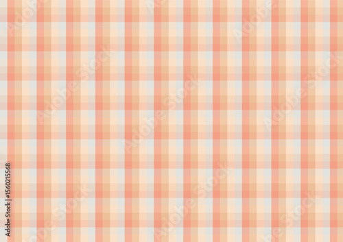 Geometric square pattern. Gingham orange background.