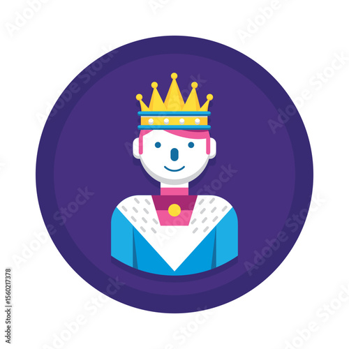 Cartoon king vector illustration download for graphic design projects and web design assets