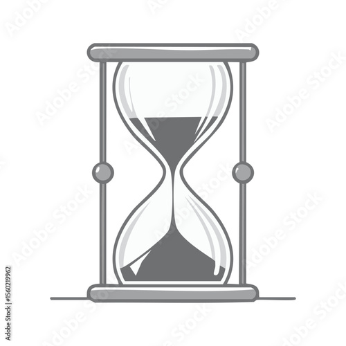 hourglass isolated on white background