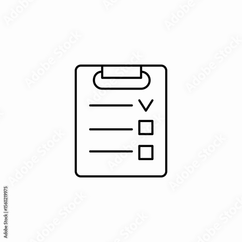 checklist with check icon sign vector
