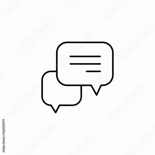 chat bubbles conversation icon sign vector