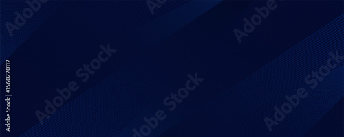 Premium background design with diagonal dark blue line pattern. Vector horizontal template for digital lux business banner, contemporary formal invitation, luxury voucher, prestigious gift certificate