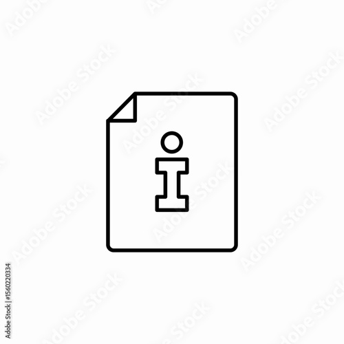 document info file icon sign vector