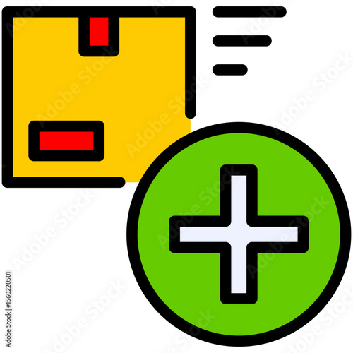 new delivery filled line icon