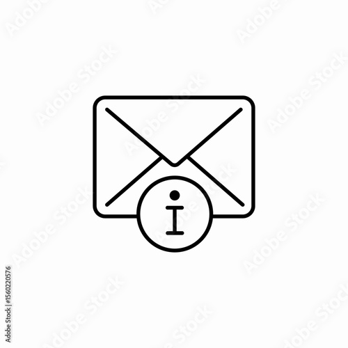 email information message icon sign vector