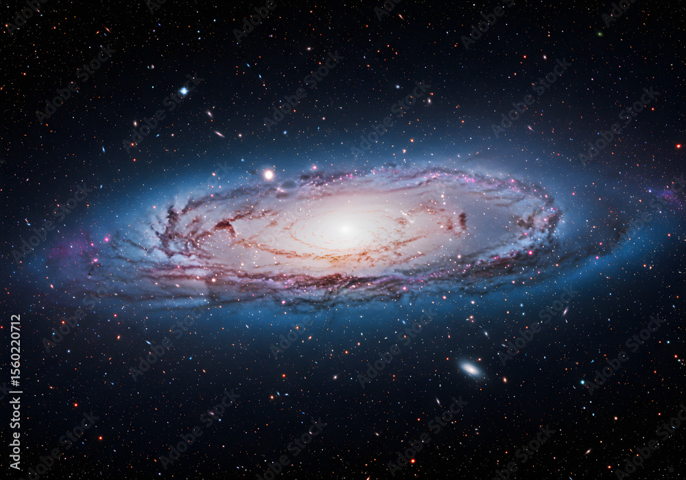 Obraz premium Spiral Galaxy in Deep Space