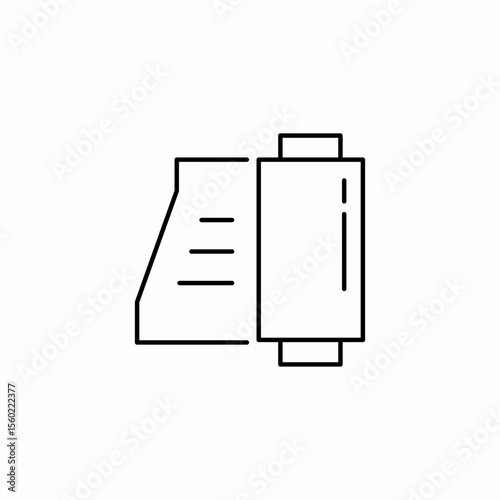production line machine icon sign vector