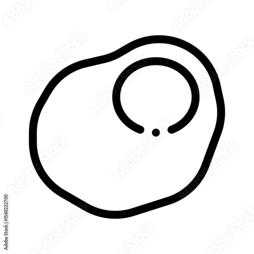fried eggs line icon