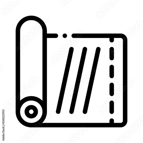 plastic wrap line icon