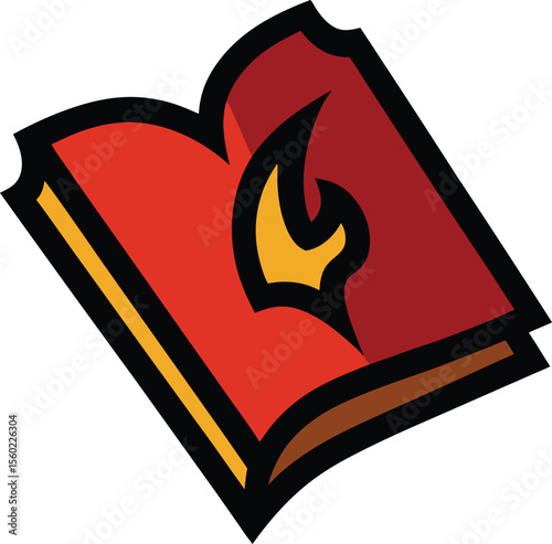 Cartoon vector illustration of highquality book icon helloween