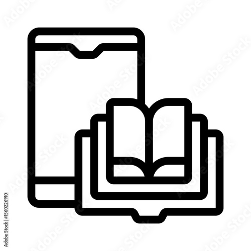 e book line icon