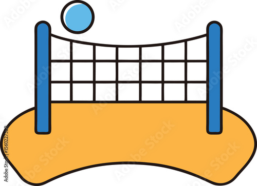 Beach Volleyball Net Action, Fun, and Sun-Kissed Games