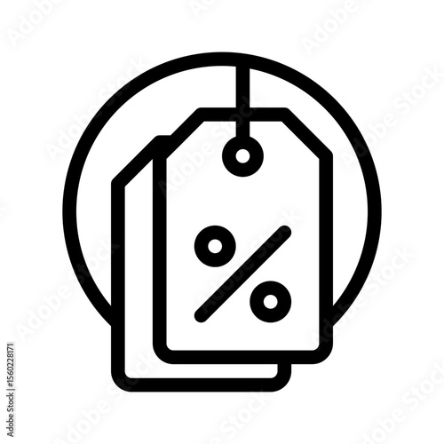 discount tag line icon