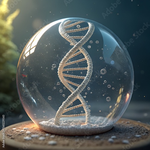 DNA strand in Globe