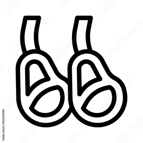 lamb chop line icon
