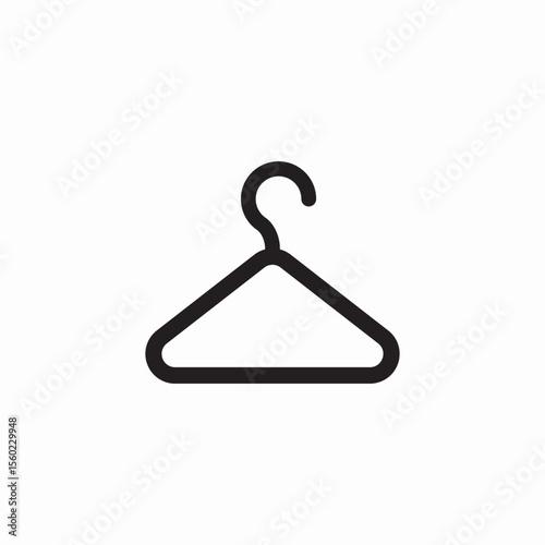 cabinet clothe hanger icon sign vector