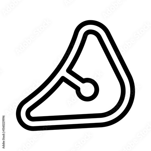 pork chop line icon
