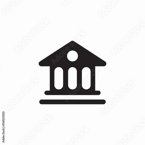 classical building icon sign vector