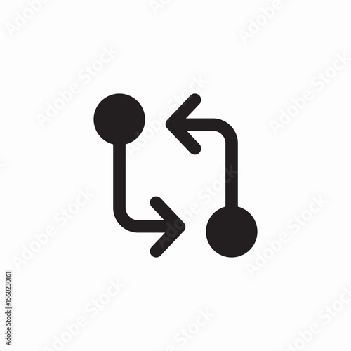 code compare icon sign vector