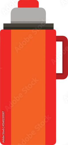 Thermos icon isolated on white background Premium Vector