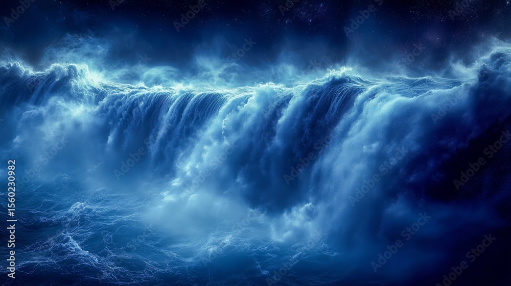 Fototapeta premium Fantasy Scenery Surreal Landscape Nature Waterfalls