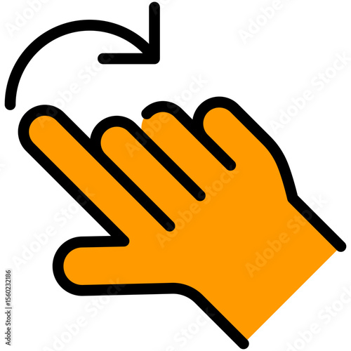 rotate filled line icon