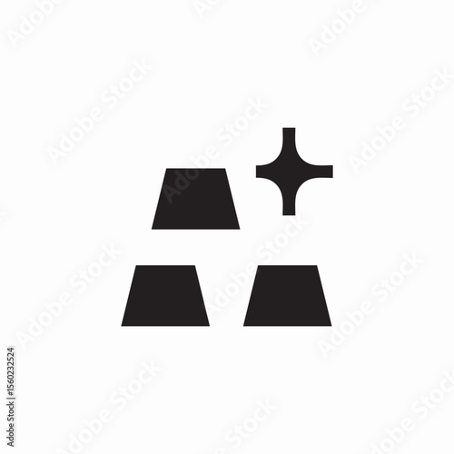 gold bars icon sign vector