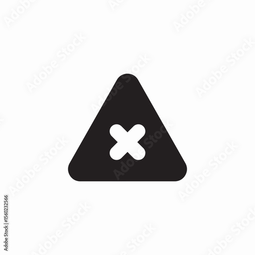hazard warning icon sign vector