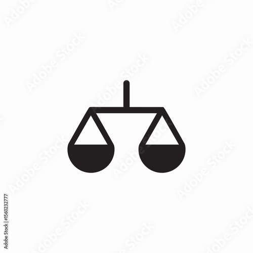 law scale icon sign vector
