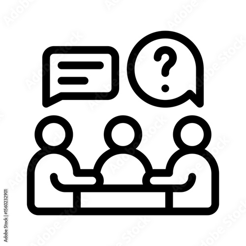 consulting line icon