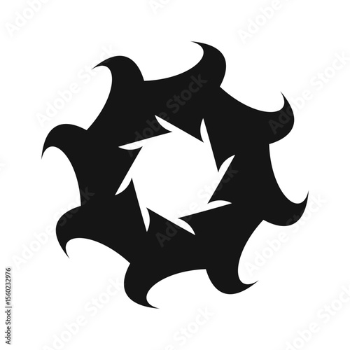Brutalist and streetwear style shape. Modern symbols in minimalistic brutalism style. Vector isolated.