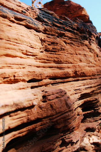 Wallpaper Mural Abstract of red dirt cliff in the outback Torontodigital.ca