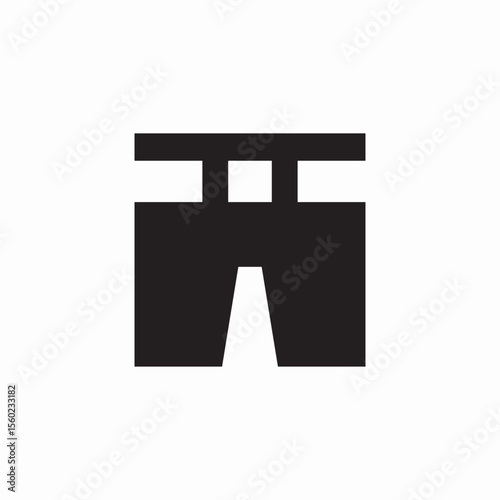 pants belt icon sign vector