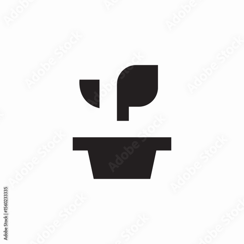 pot plant icon sign vector
