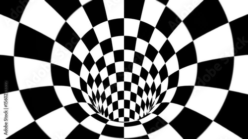 Checkered pattern Tunnel