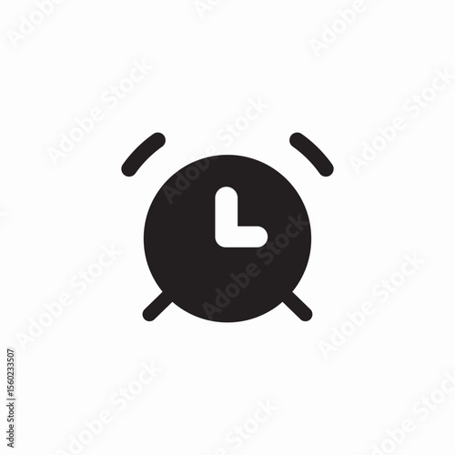 ring clock icon sign vector