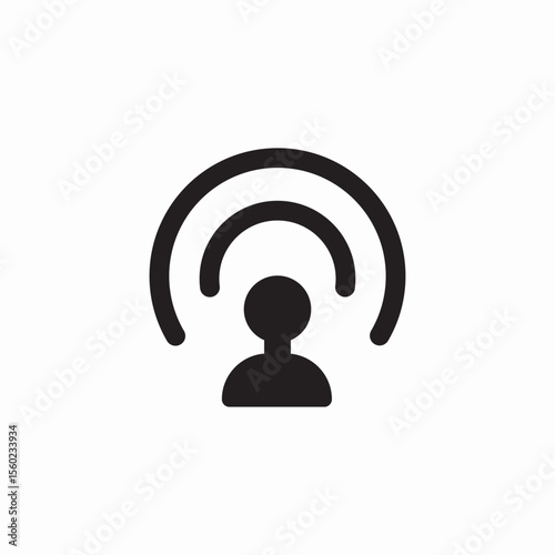streamer user icon sign vector