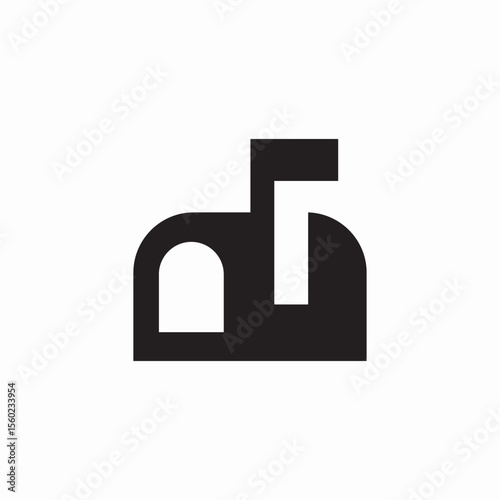 street mail box icon sign vector