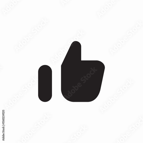 thumbs up message icon sign vector