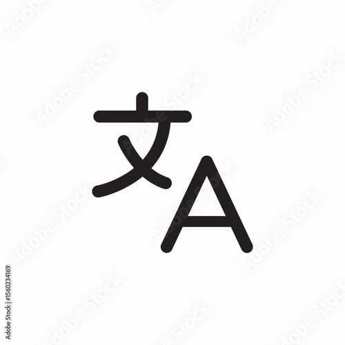 translation program icon sign vector